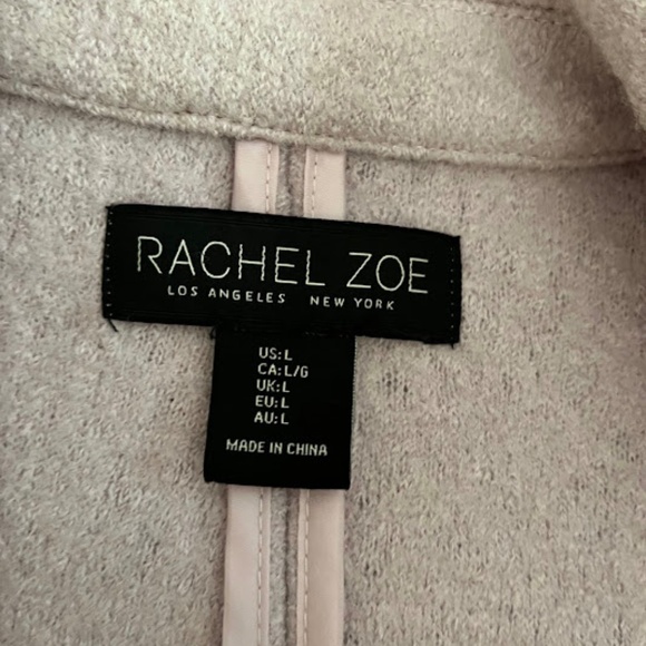 Rachel Zoe Lavender wool-blend Overcoat, Sz L, NWOT - Picture 6 of 7